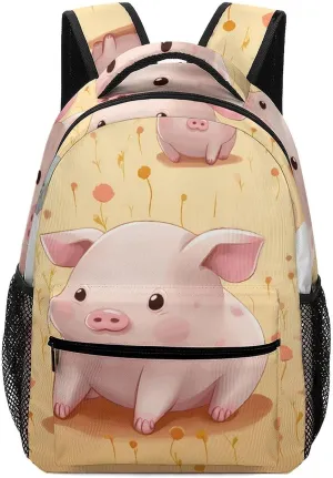 Stylish Backpack, Colorful Cute Pig Print Durable Backpack Travel Backpack Hiking Backpack Ergonomic Backpack Comfortable Backpack