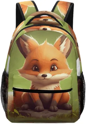 Stylish Backpack, Cute Little Fox Print Durable Backpack Travel Backpack Hiking Backpack Ergonomic Backpack Comfortable Backpack, Style