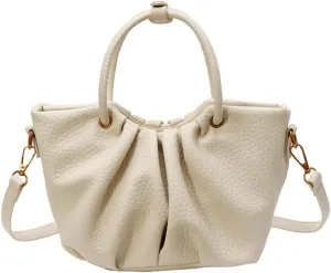 Stylish Senior Bucket Bag Simple Texture Cross Body Bag for Women PU Leather Handbag for Outdoor Trendy 2025
