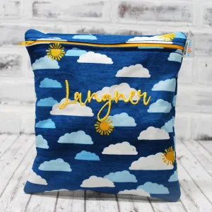 Sunshine and Clouds Personalized Reusable Food Bag