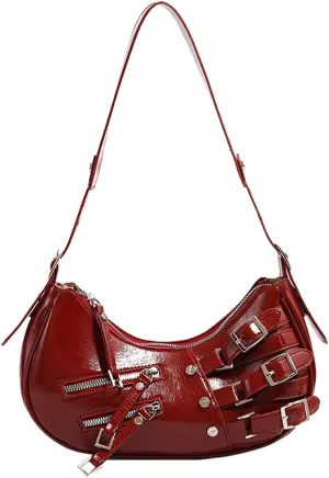 Sunwel Fashion Y2k Under the Arm Purse Goth Shoulder Bag Aesthetic Grunge Bag for Women