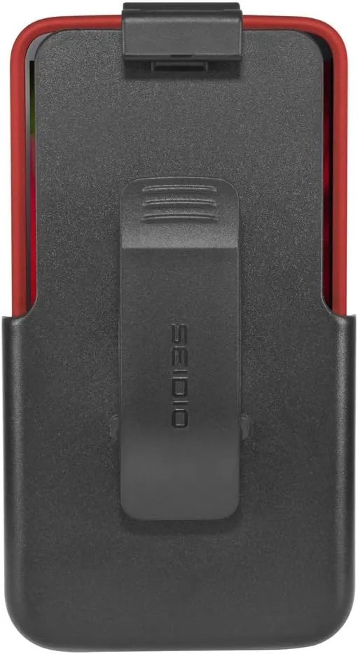 SURFACE Case with Metal Kickstand and Holster Combo for LG G2 - Retail Packaging - Garnet Red