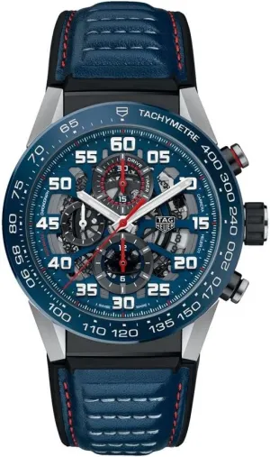 Tag Heuer Carrera Chronograph Automatic Blue/Skeleton Dial Men's Watch CAR2A1NFT6100
