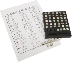 Tandy Leather Factory Native American Stamp Set, Symbols