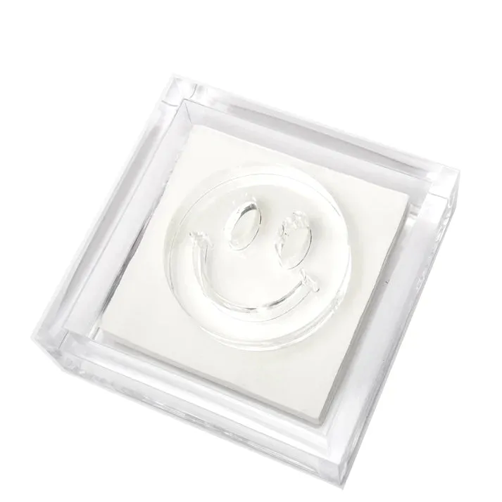 Tara Wilson Beveled Clear Cocktail Napkin Holders