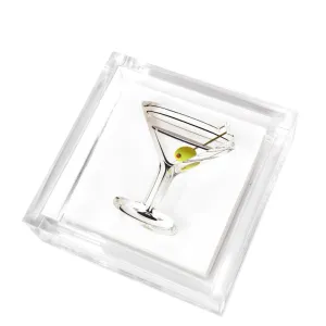 Tara Wilson Beveled Clear Cocktail Napkin Holders