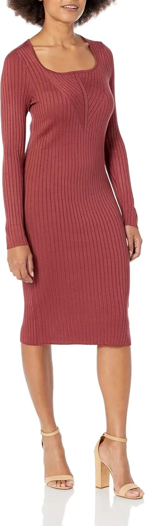 Taylor Women's Ribbed Sweater Dress