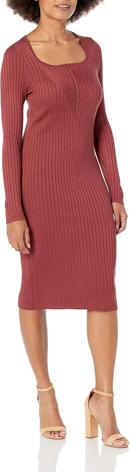 Taylor Women's Ribbed Sweater Dress