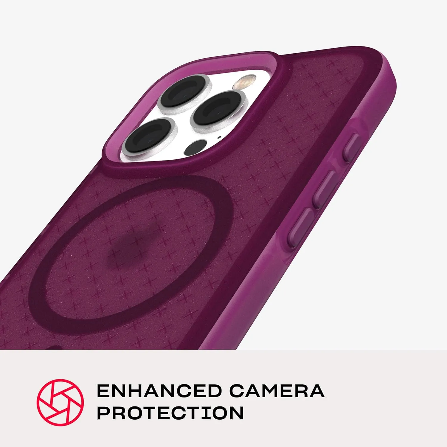 Tech21 EvoCheck for iPhone 16 Compatible with MagSafe - Impact Protection Case - in Plum