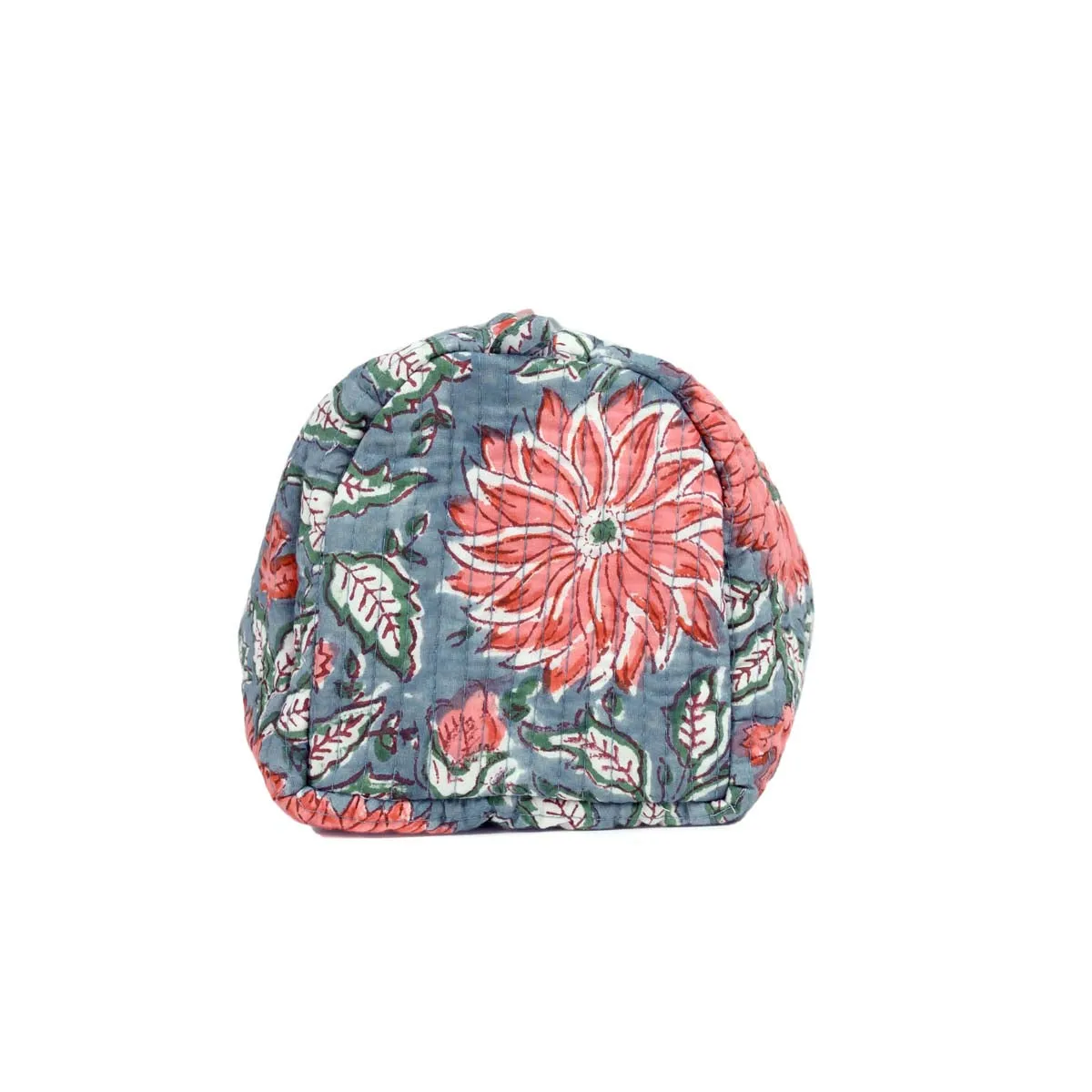 THAI SUNFLOWER QUILTED TOILETRY POUCH