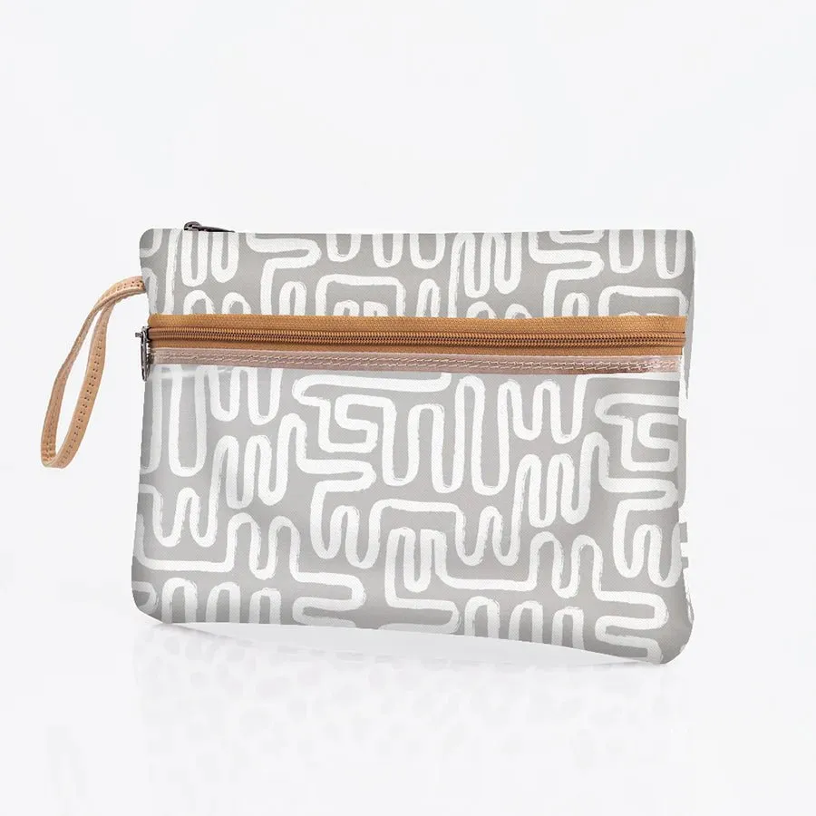 Thandana Laminated Fabric Sticky Fingers Clear Pouch
