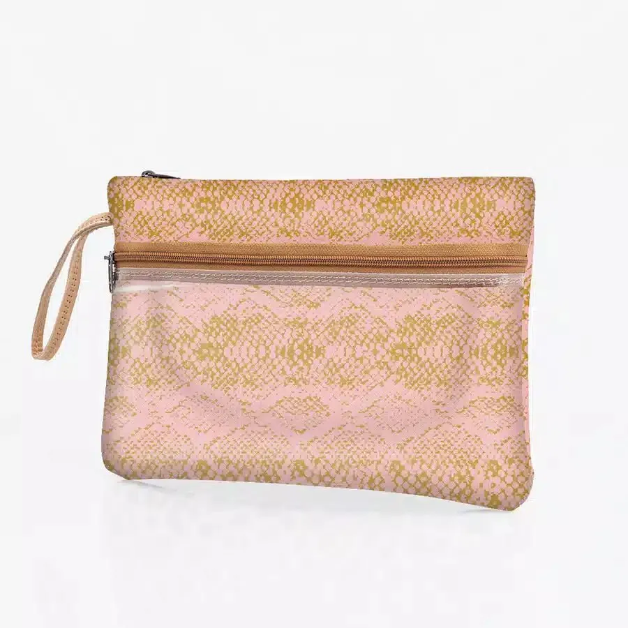 Thandana Laminated Fabric Sticky Fingers Clear Pouch