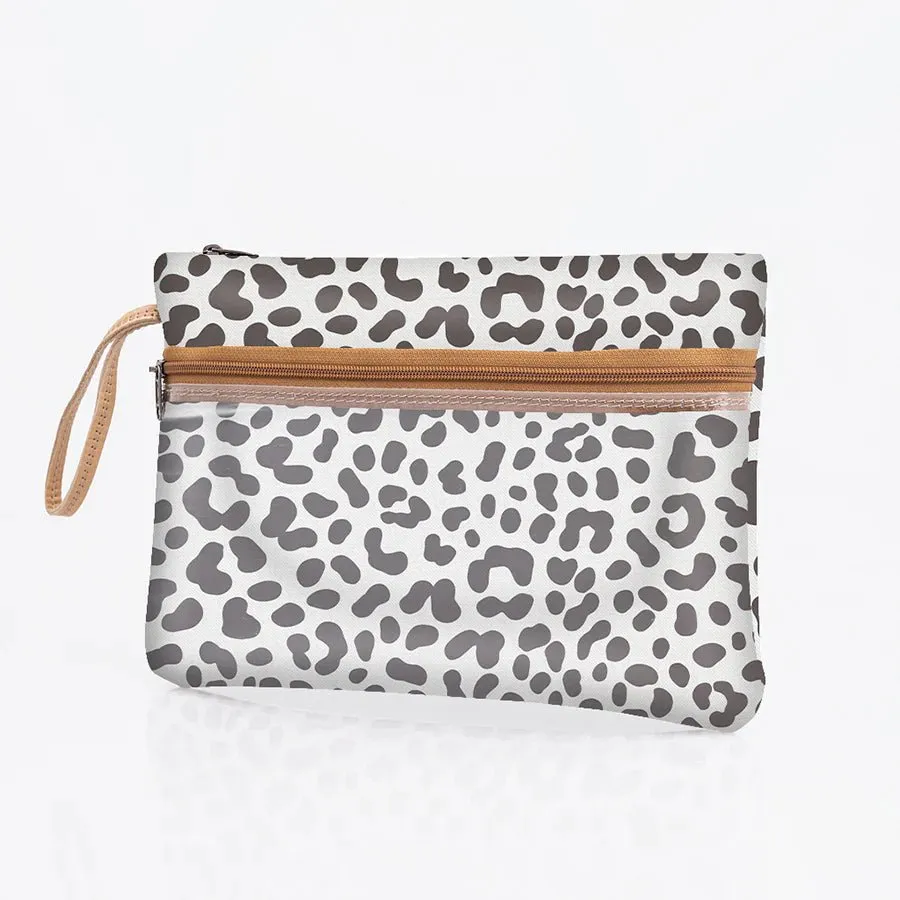 Thandana Laminated Fabric Sticky Fingers Clear Pouch