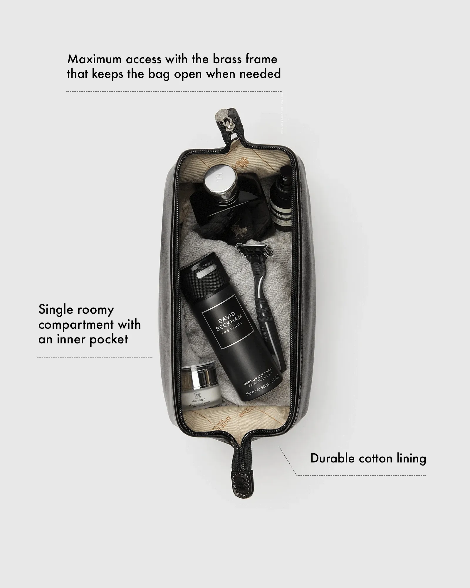 The Grand Dopp Kit Chocolate - toilet bag