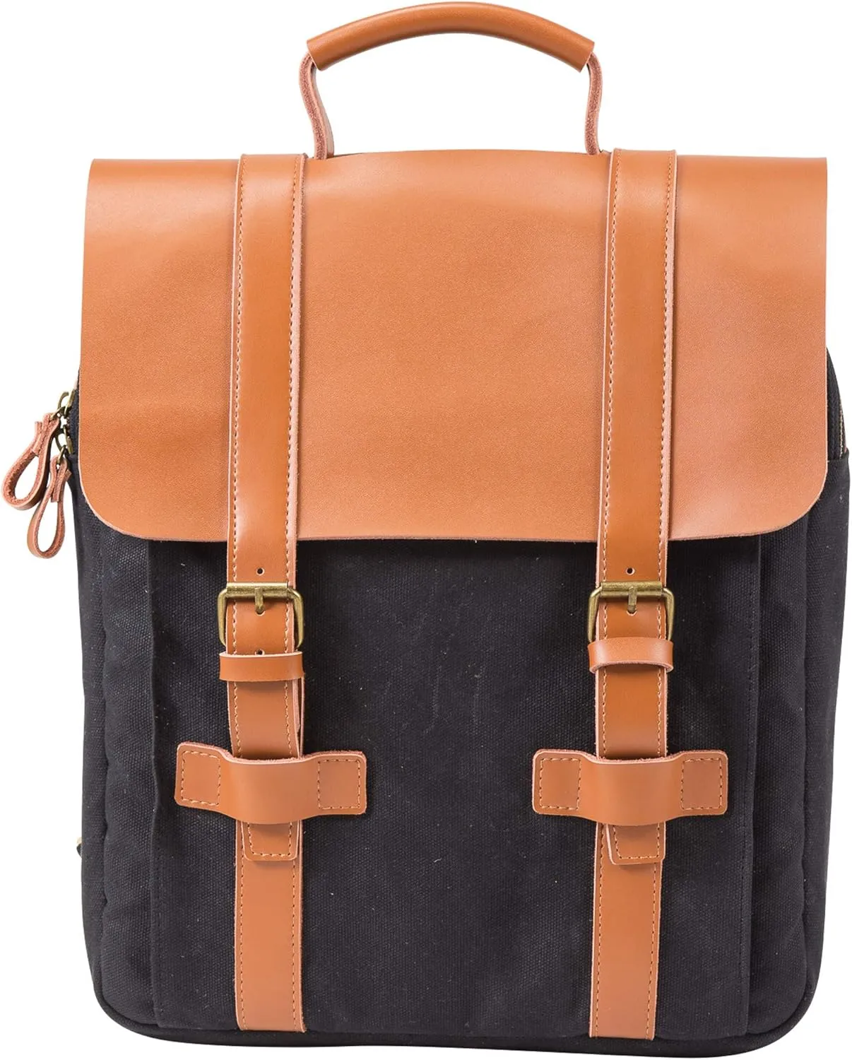 The Treo Wine Bag, Insulated Bottle Holder Backpack For Travelling, Outings and Festivals, Leather Back With Padded Faux Fleece Interior & Corkscrew by Primeware Inc.