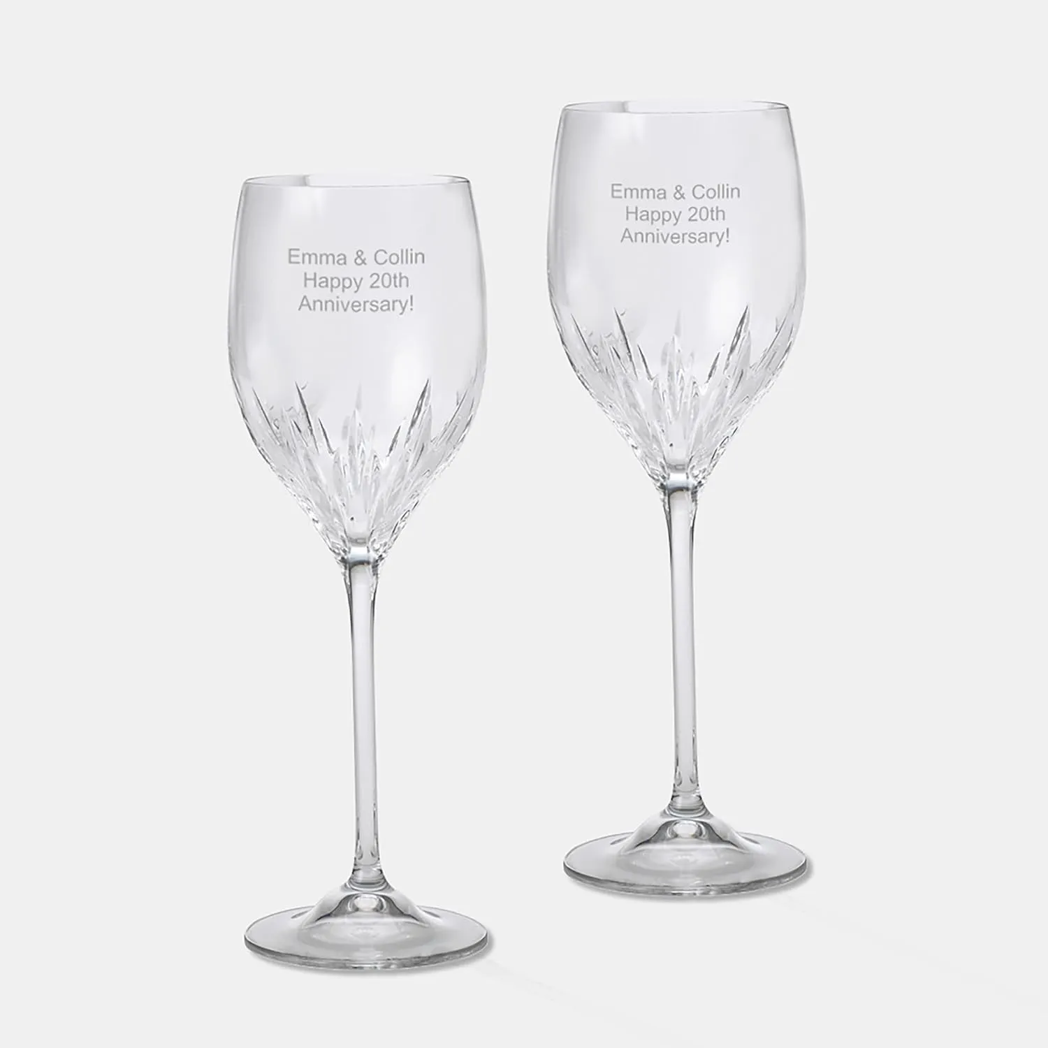 THINGS REMEMBERED Engraved Vera Wang Wine Glass Pair (14 Fl Oz, Red Wine), Free Customization