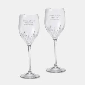 THINGS REMEMBERED Engraved Vera Wang Wine Glass Pair (14 Fl Oz, Red Wine), Free Customization