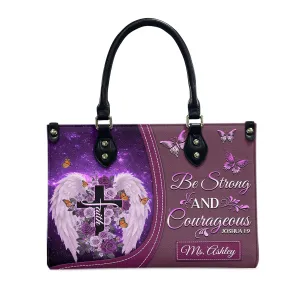 THUYPT Personalized Christian Leather Handbags, Handbag & Purse With Bible Verse Religious Tote Bag, Gift for Her, Religious Leather Handbag Gift for Women (05)