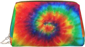 Tie Dye Hippies Toiletry Pouch, Travel-Friendly Makeup Organizer For Makeup Brushes, Lipsticks