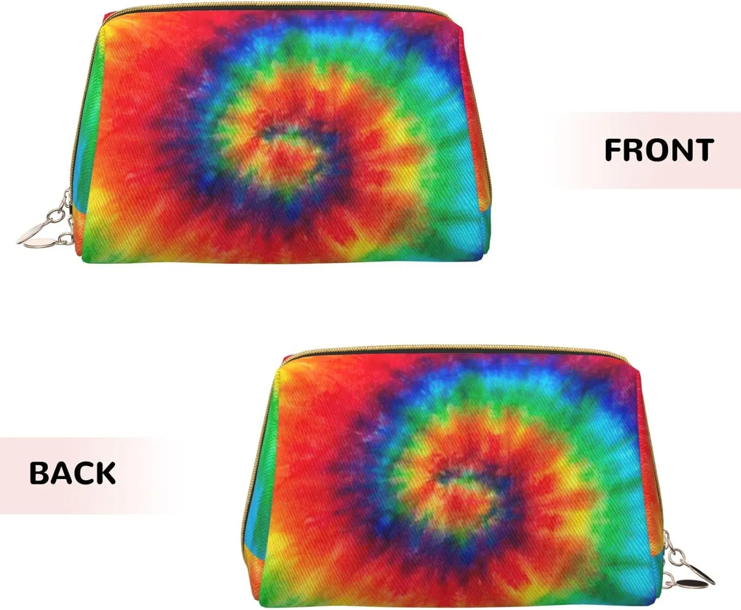 Tie Dye Hippies Toiletry Pouch, Travel-Friendly Makeup Organizer For Makeup Brushes, Lipsticks