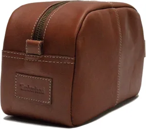 Timberland Men's Leather Toiletry Bag Travel Kit Accessory