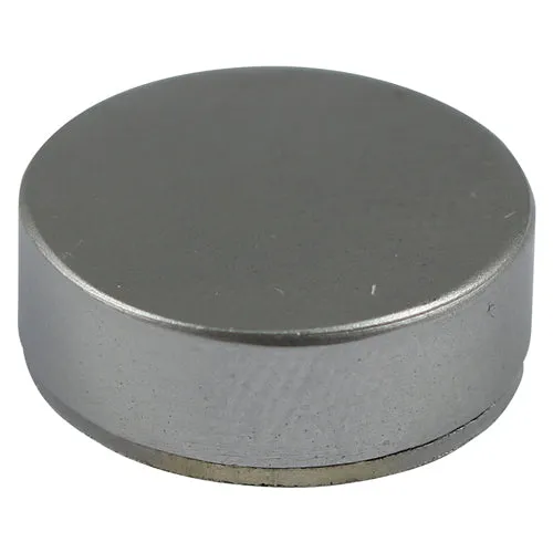 TIMCO Threaded Screw Caps Solid Brass Satin Chrome - 18mm (4pcs)