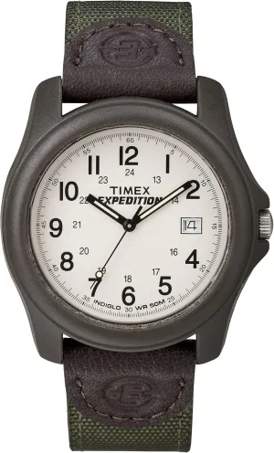 Timex Men's Expedition Camper Nylon/Leather Strap Watch