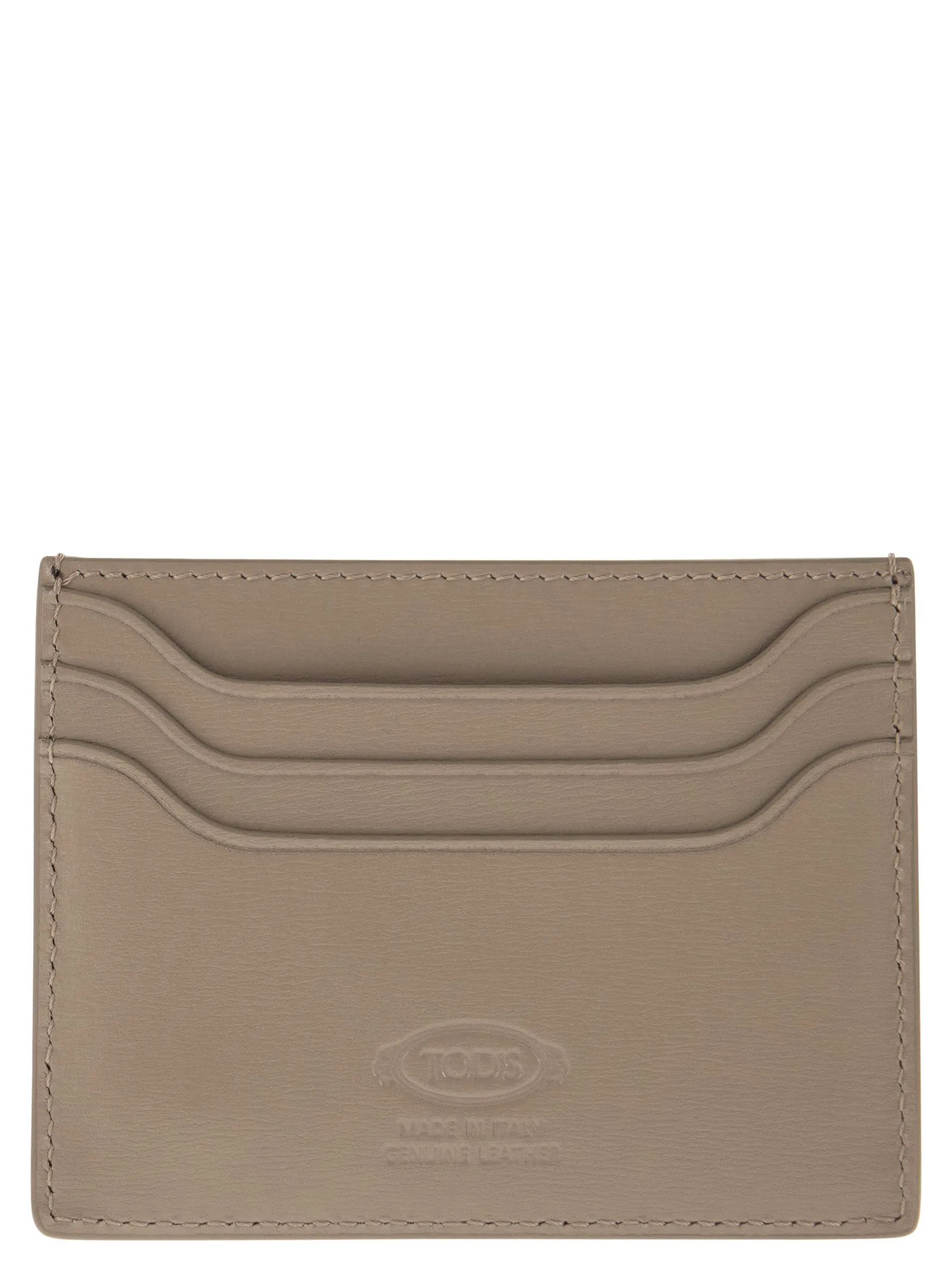 Tod's Leather Card Holder With Logo