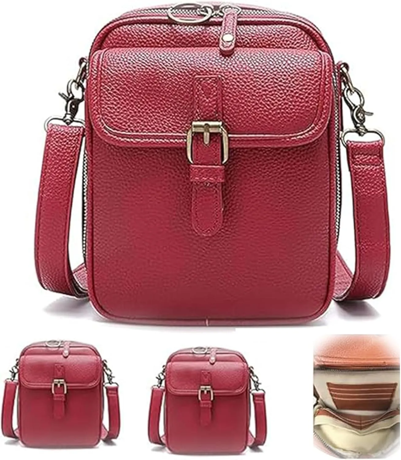 Tojoyride Crossbody Bag, 2025 Vintage Anti Theft Purse, Built in Wallet, Small Crossbody Bags for Women