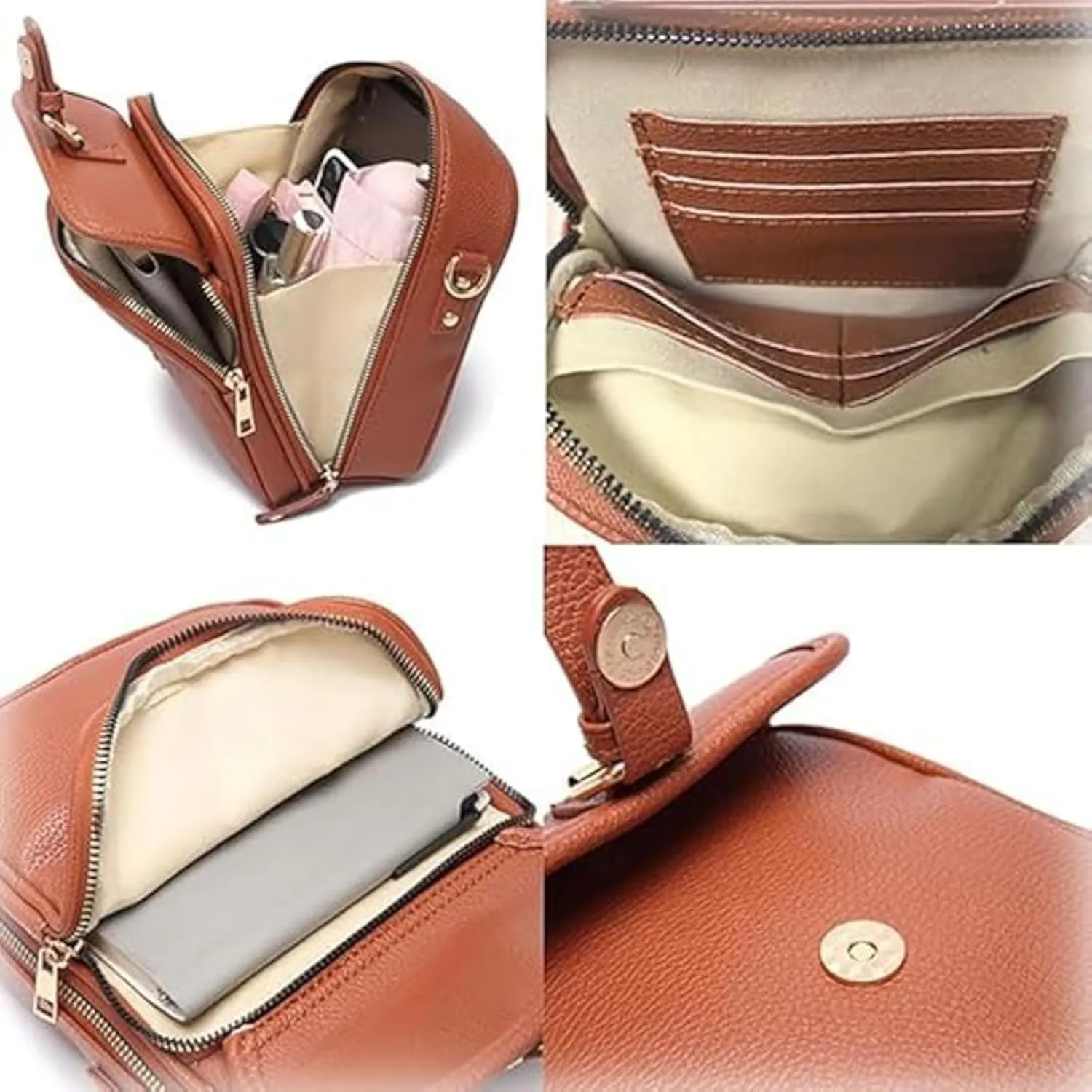 Tojoyride Crossbody Bag, 2025 Vintage Anti Theft Purse, Built in Wallet, Small Crossbody Bags for Women