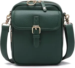 Tojoyride Crossbody Bag, Urvashi Crossbody Bag, Theft Leather Mini Messenger Bag with Card Slots