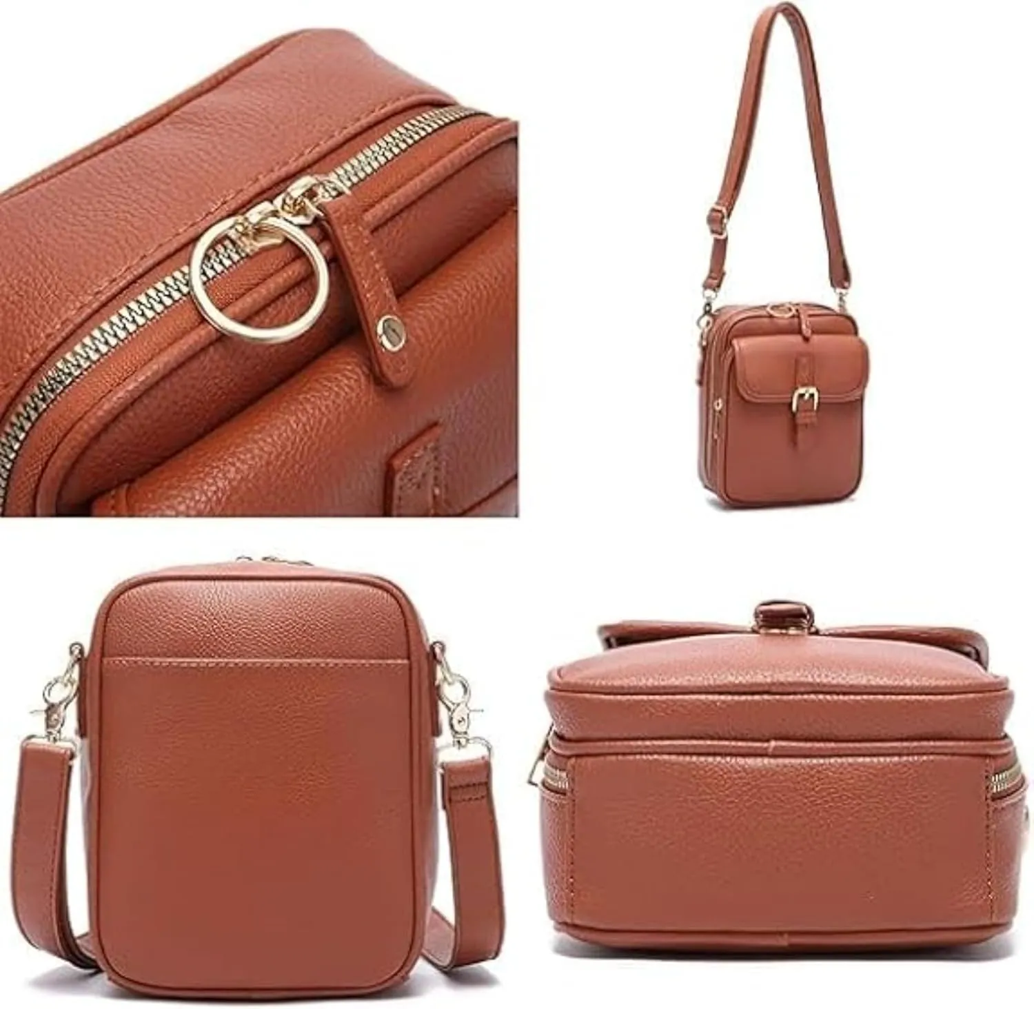 Tojoyride Crossbody Bag, Urvashi Crossbody Bag, Vintage Anti Theft Purse With 10 Card Slot for Women
