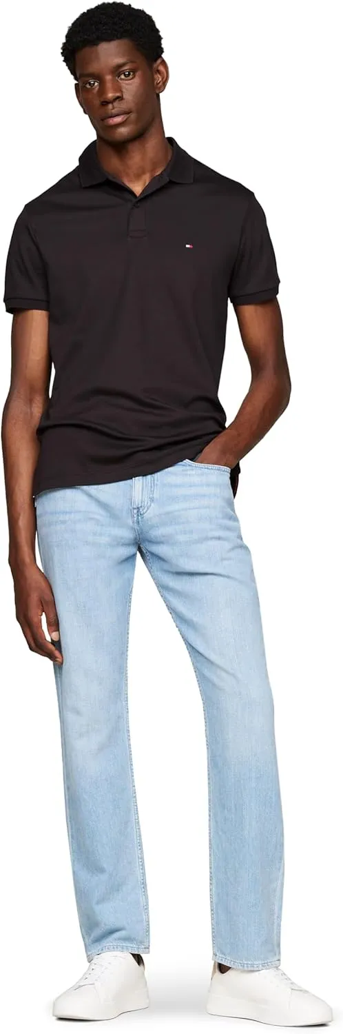 Tommy Hilfiger Men's Short Sleeve Casual Polo Shirts in Regular Fit with Liquid Cotton