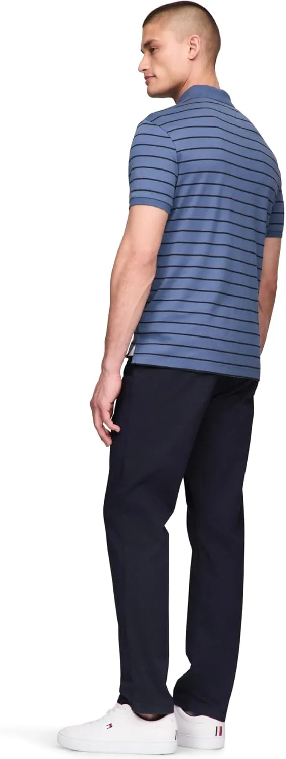 Tommy Hilfiger Men's Short Sleeve Casual Polo Shirts in Regular Fit with Liquid Cotton