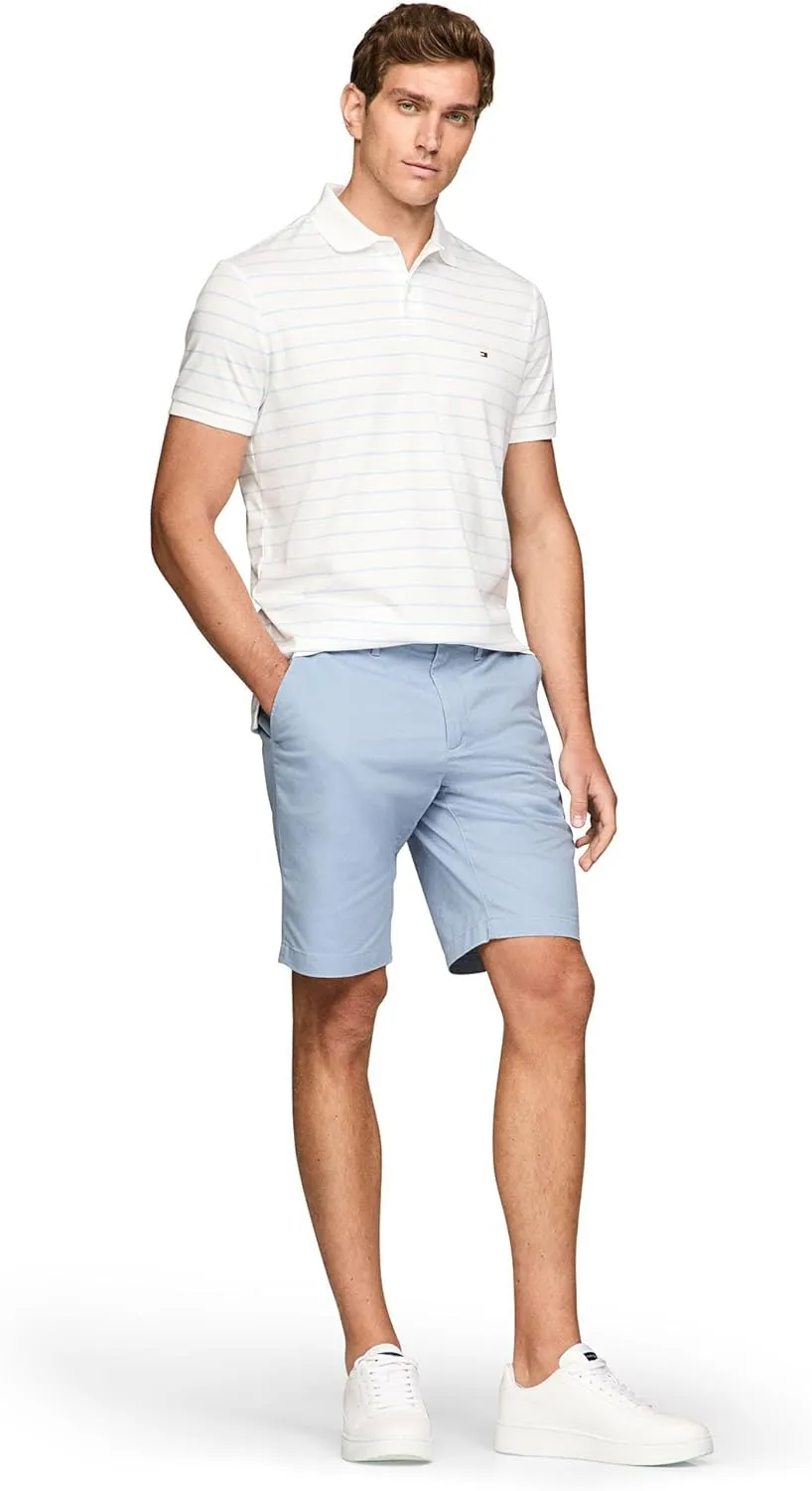 Tommy Hilfiger Men's Short Sleeve Casual Polo Shirts in Regular Fit with Liquid Cotton