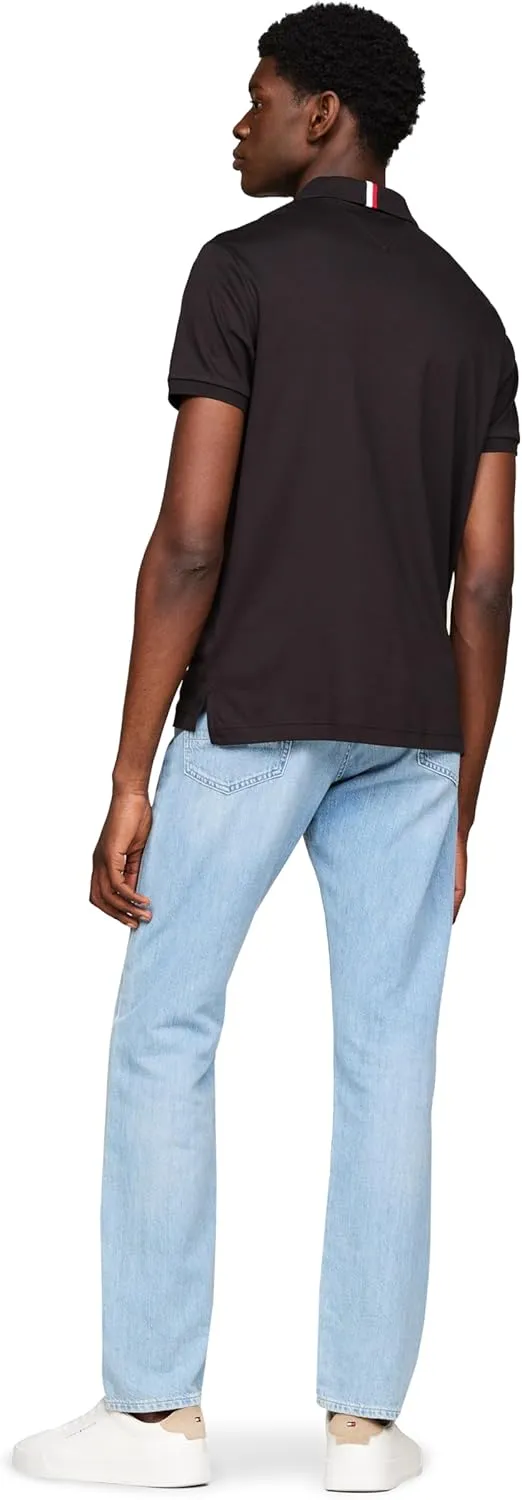 Tommy Hilfiger Men's Short Sleeve Casual Polo Shirts in Regular Fit with Liquid Cotton