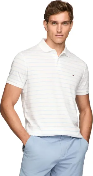 Tommy Hilfiger Men's Short Sleeve Casual Polo Shirts in Regular Fit with Liquid Cotton