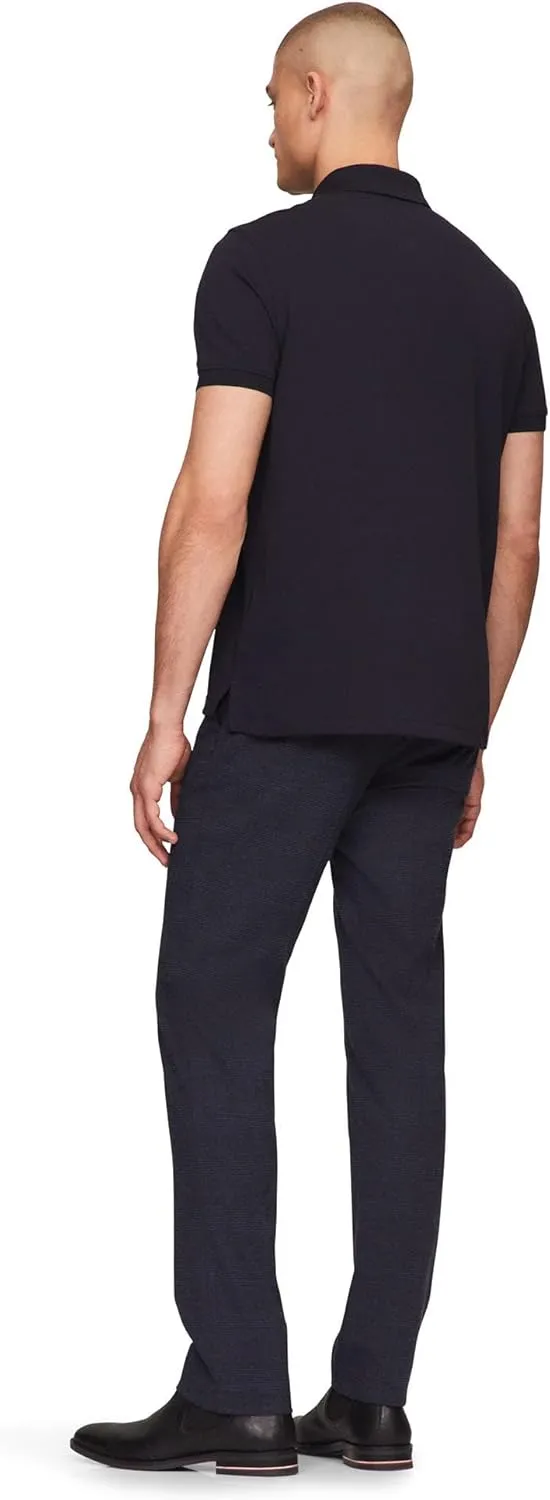 Tommy Hilfiger Men's Short Sleeve Polo Shirts in Classic Fit with Stretch and Organic Pique Cotton