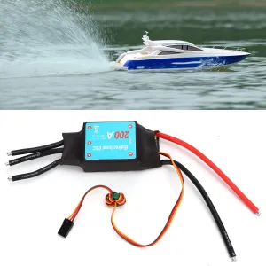Topyond Brushless ESC 200A RC Boat Two Way Water Cooled ESC with Reverse Function, Rc Car Motor Brushless Error Signal Power Off for RC Boats Underwater Propeller