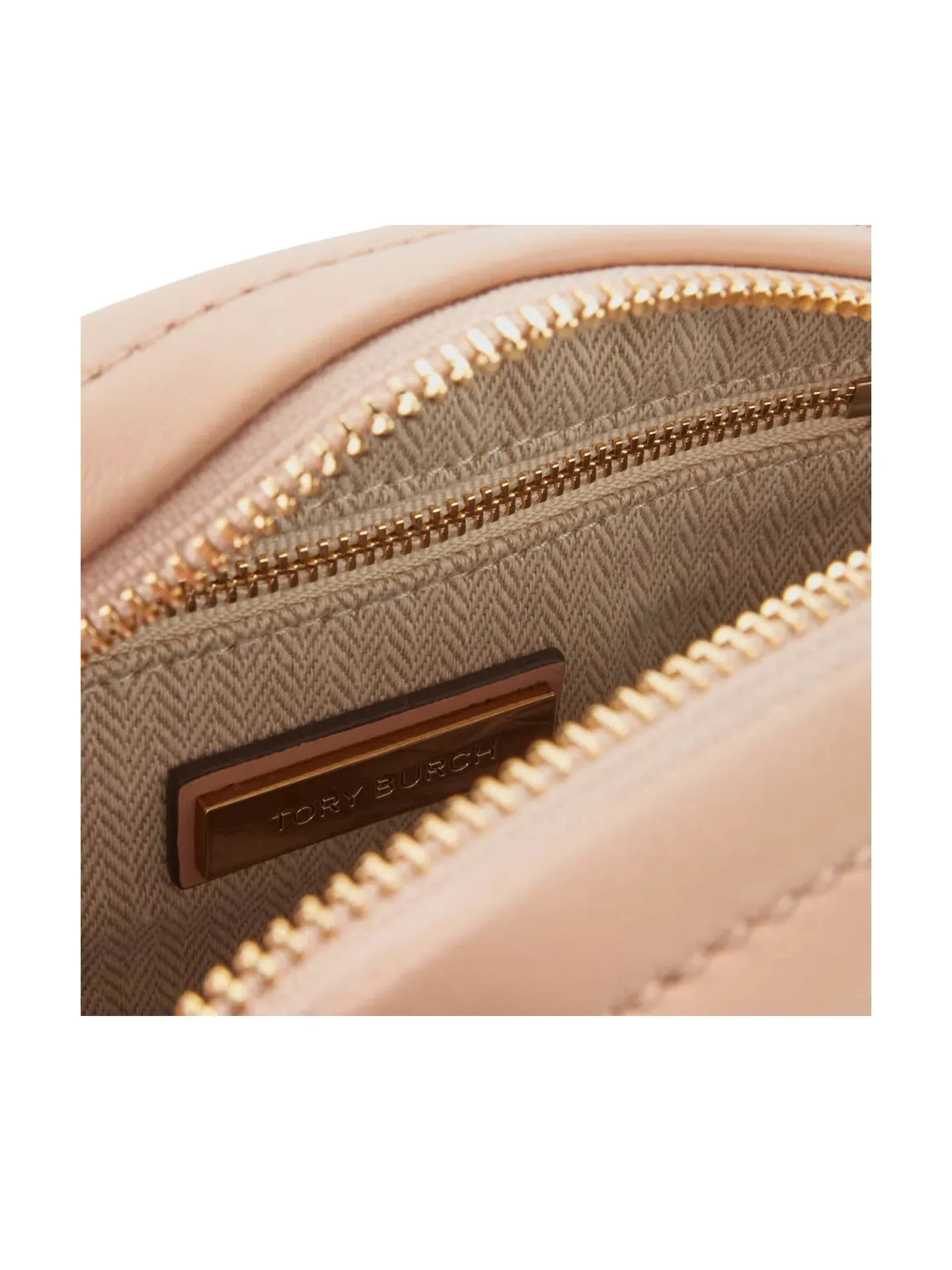 Tory Burch Kira Chevron Small Camera Bag Devond Sand