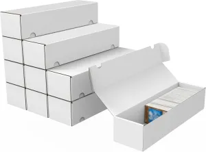 Trading Card Storage Box, 10-Pack 1100 Count Corrugated Cardboard Bulk Sports Storage Box for TCG/Magic/Mtg Basketball Cards, Collectible Trading Cards