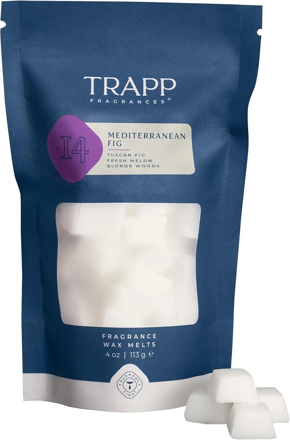 Trapp | No. 14 - Mediterranean Fig | Scented Wax Home Fragrance Melts | 4 oz. Bag | Scent Notes of Tuscan Fig, Fresh Melon, and Blonde Woods | Soy Wax Blend | Made in USA