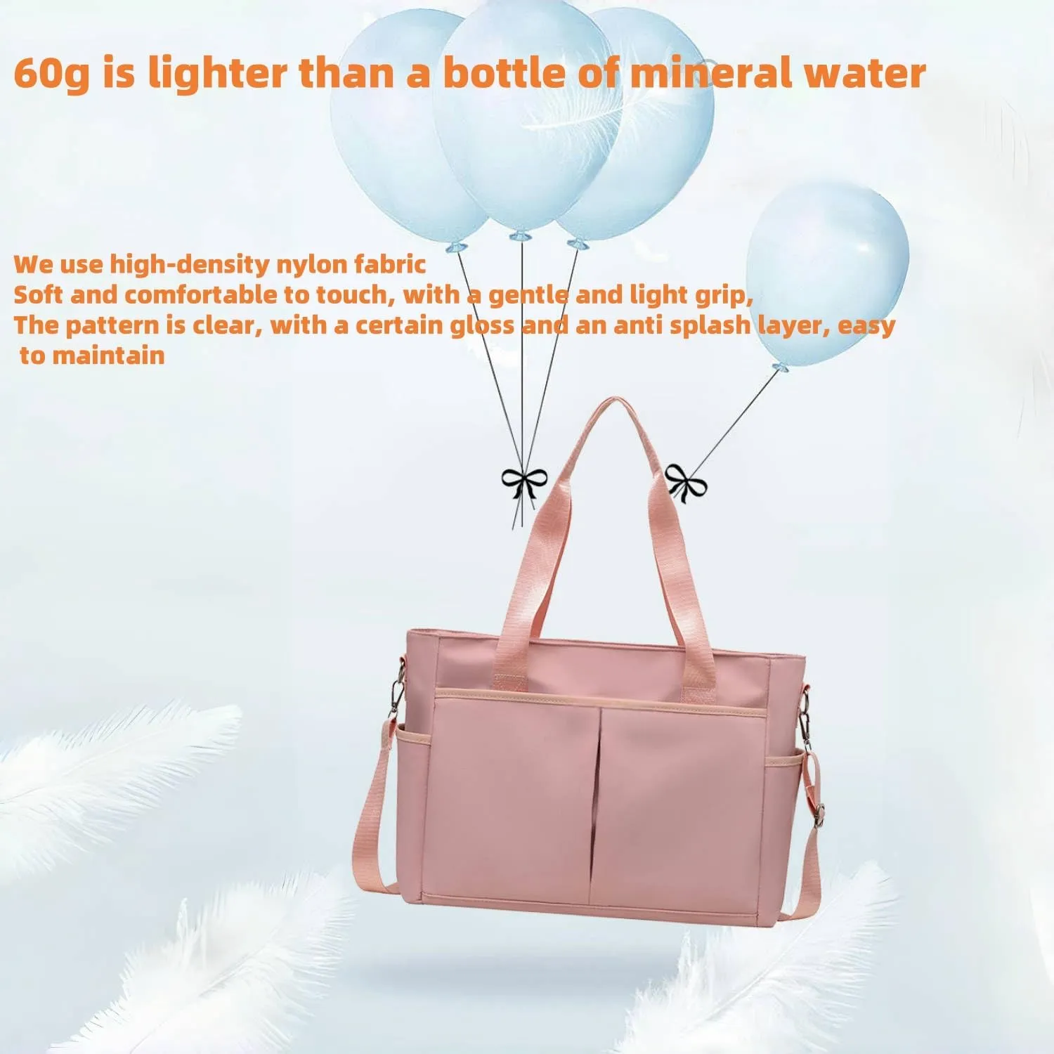 Travel Duffle Bag, Waterproof Weekender Overnight Hospital Bags for Women Men with Toiletry Bag Lightweight Carry on Personal Item Duffle Gym Bag for Travel, Airplanes, Sports (C)
