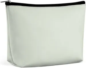 Travel Makeup Bag, Light Green Solid Color Elegant Modern Cosmetic Bags for Women Large Capacity Waterproof Toiletry Pouch Make up Organizer