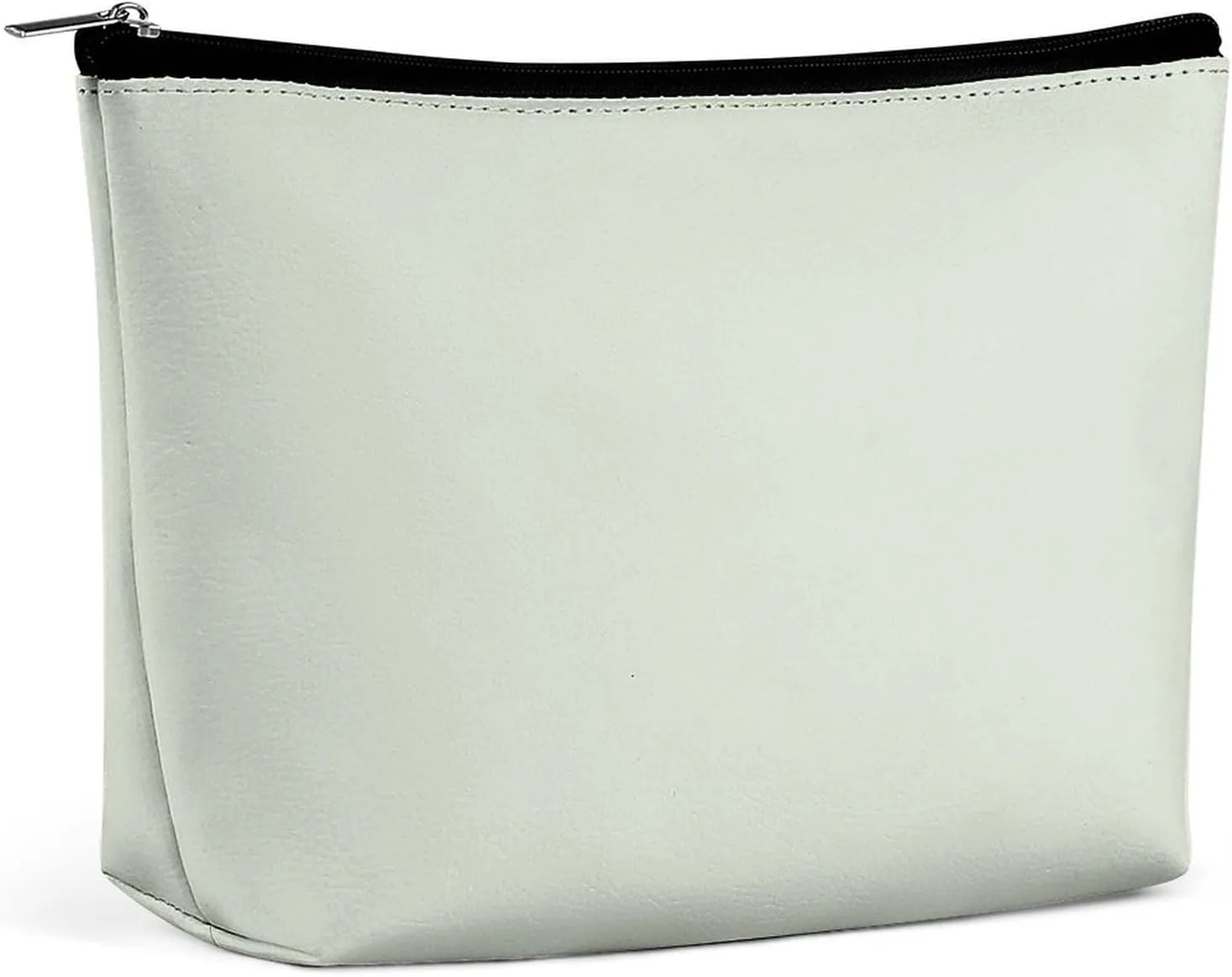 Travel Makeup Bag, Light Green Solid Color Elegant Modern Cosmetic Bags for Women Large Capacity Waterproof Toiletry Pouch Make up Organizer