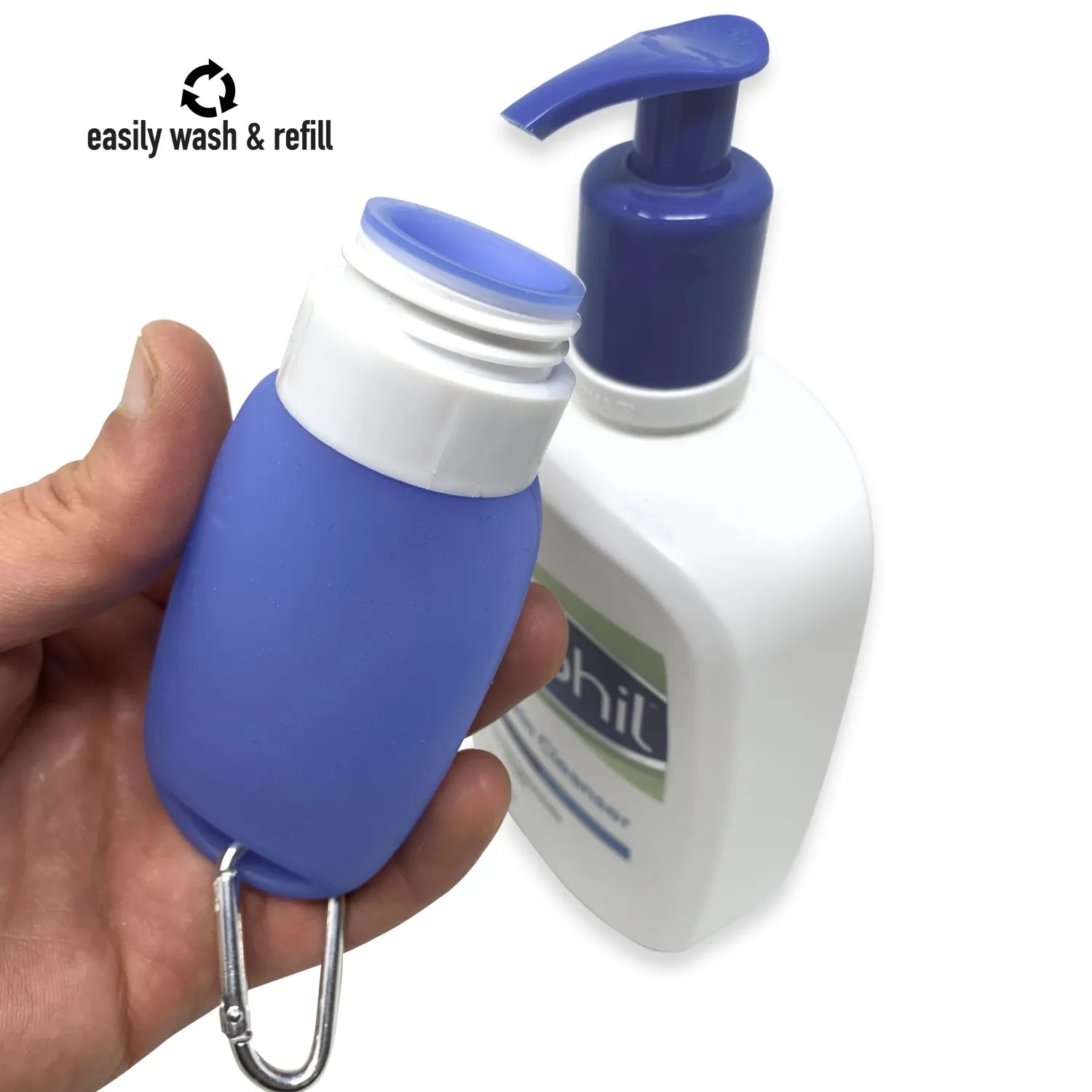 Travel Shampoo Bottles (Silicon) Leak Proof Squeeze Bottles