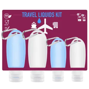 Travel Shampoo Bottles (Silicon) Leak Proof Squeeze Bottles