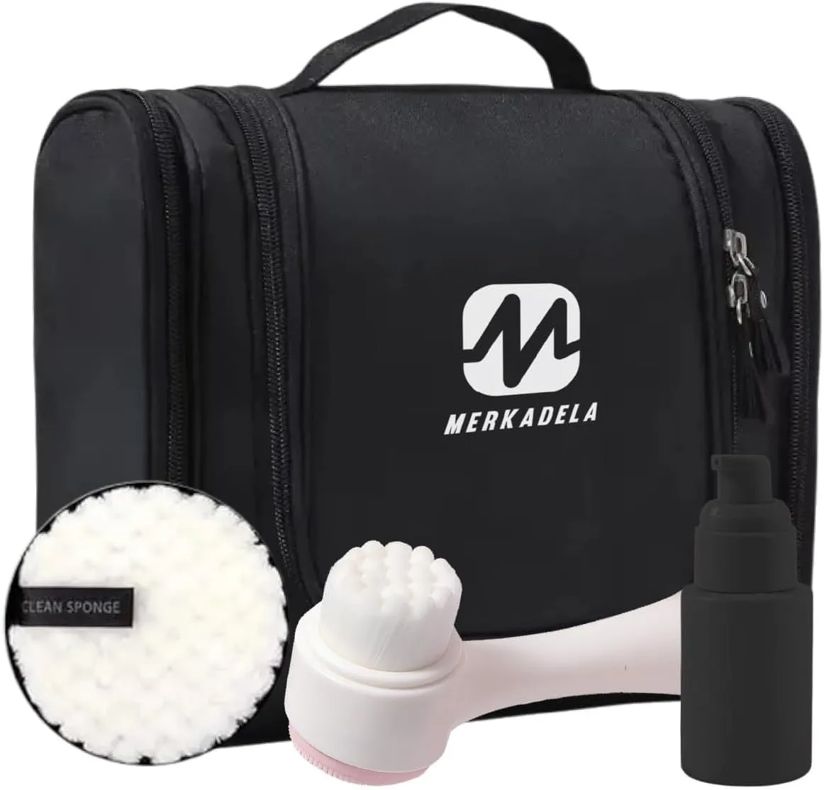 Travel Toiletry Bag for Women – Waterproof Cosmetic Organizer with Multiple Compartments, Portable Makeup and Toiletry Case for Travel, Stylish Travel Organizer for Toiletries