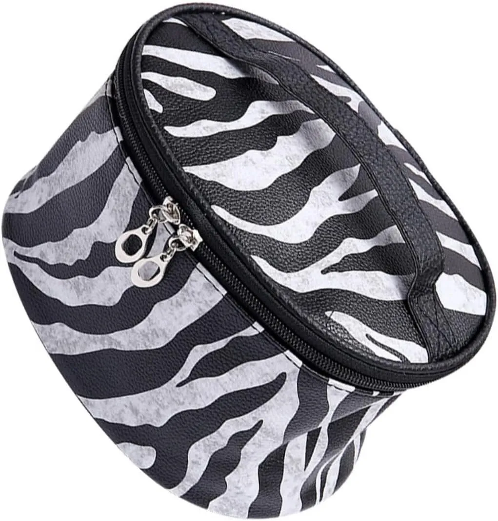 Travel Toiletry Bag Handle Stand-up Makeup Pouch Waterproof Pu Cosmetics Bag for Women's Short Trips