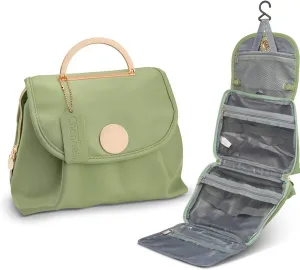 Travel Toiletry Bag, Portable Large Capacity Makeup Bag Travel Accessories Hanging Cosmetic Organizer for Vacation and Business Trips. (Green)